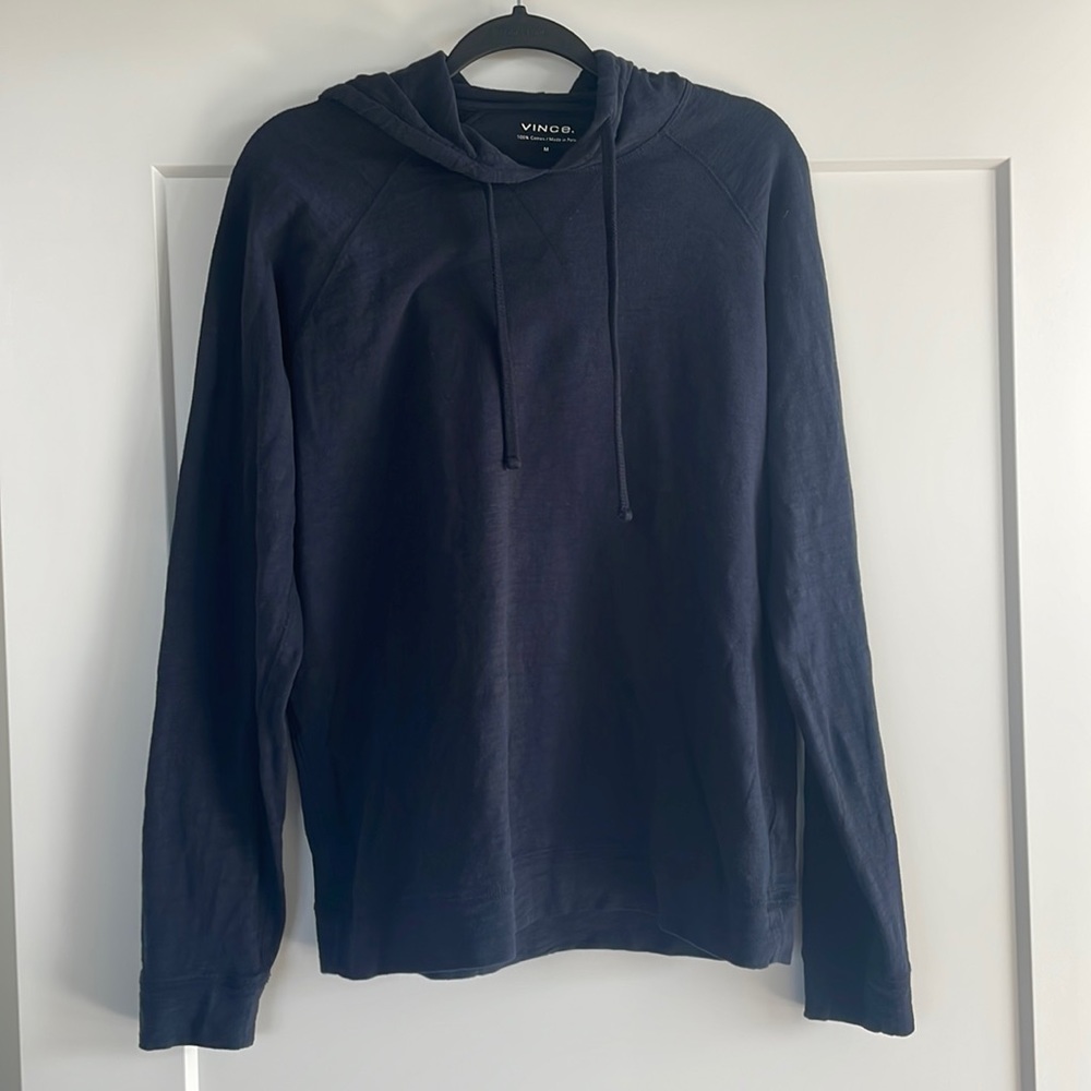 Vince Size Medium Blue Light Weight Hoodie